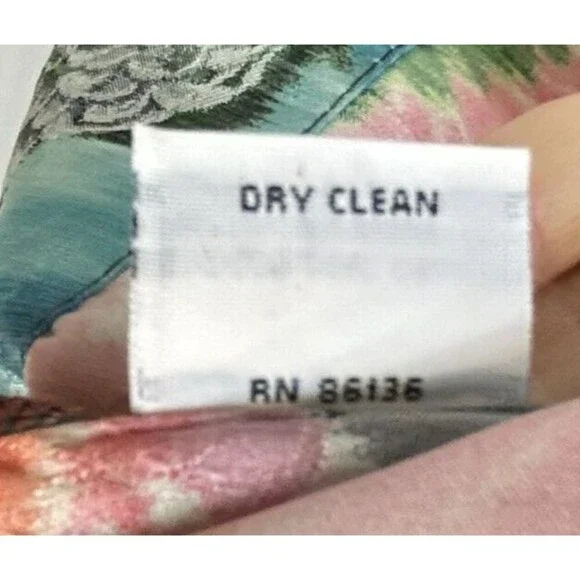 Bryn Walker Blouse Small Multi Floral Japanese Inspired Kimono 3/4 Sleeve Boho - Picture 10 of 10